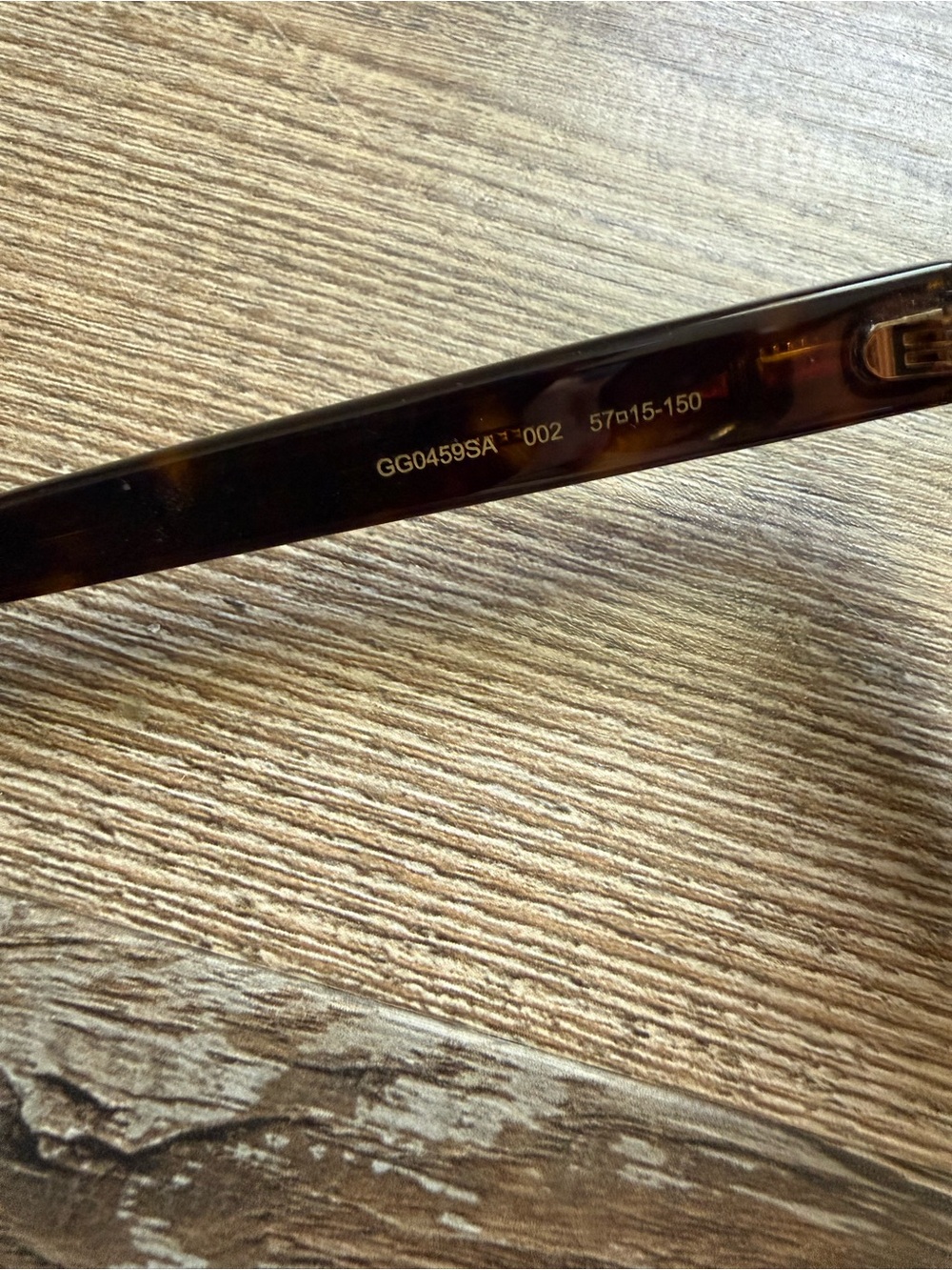Gucci Women’s Tortoise Shell Oversized Sunglasses - GG0459SA 002 - Picture 7 of 9